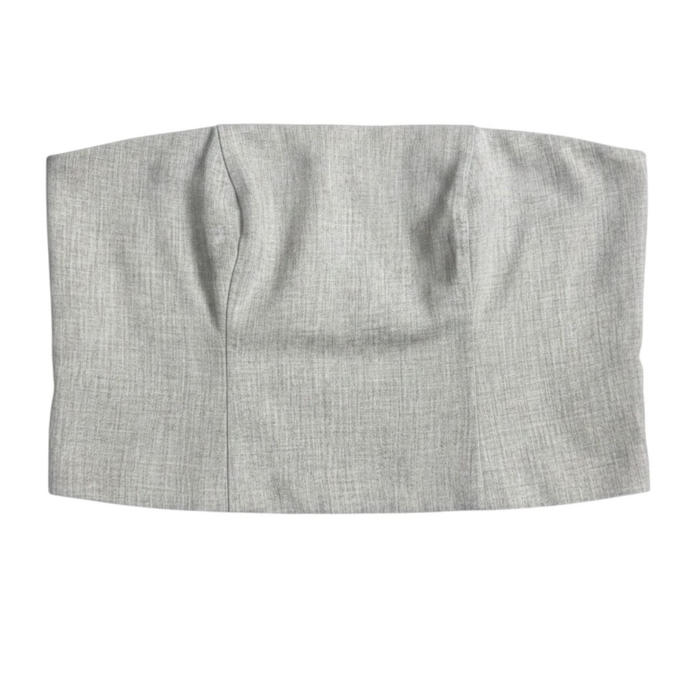 NEW Abercrombie & Fitch Grey Tailored Strapless Tube Top XXL
